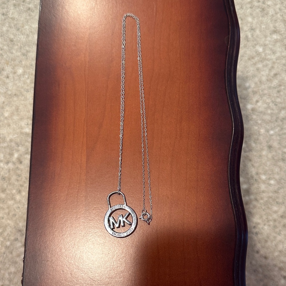Michael Kors Silver Pendant Necklace